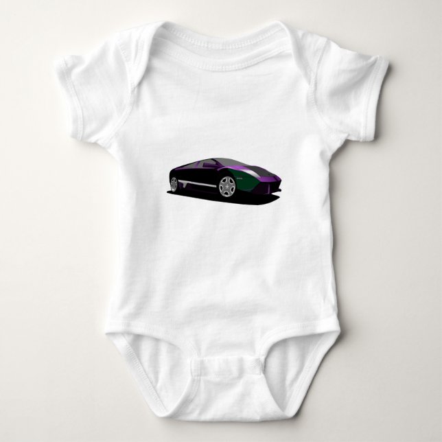 Lila bil t-shirt (Framsida)
