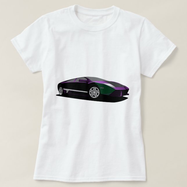 Lila Bil Tee (Design framsida)