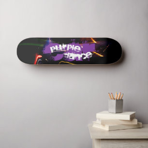 lila bildans mini skateboard bräda 18,5 cm