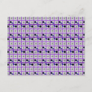 Lila Bingo-kort Vykort