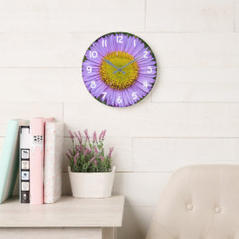 Lila Binklorp Daisy Blomma Stor Klocka