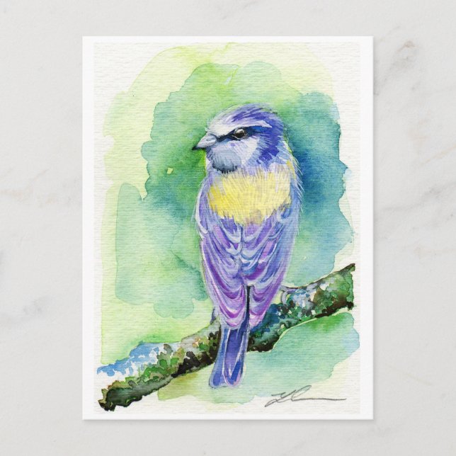 Lila Bird Vykort (Framsida)