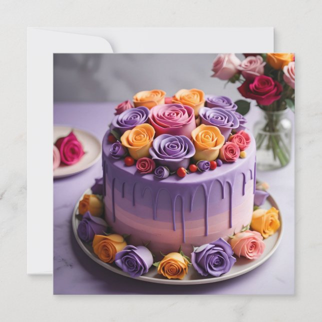 Lila Birthday Cake (Framsida)