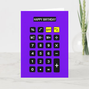 Lila Birthday Calculator Kort
