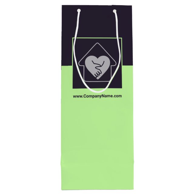 Lila & Blå Anpassad Bild & Logotyp Tack (Baksidan)