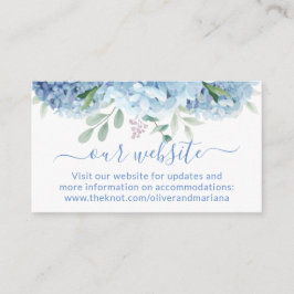 Lila Blå Blommig Bröllop Tilläggskort