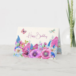 Lila blå blommor blommar vår kort