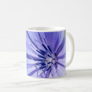 lila blå cikoria kaffemugg