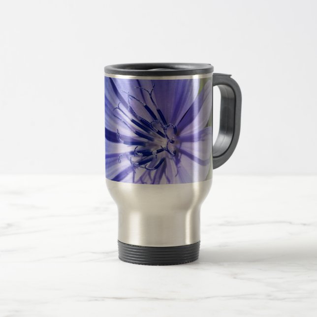 lila blå cikoria resemugg (Framsida höger)