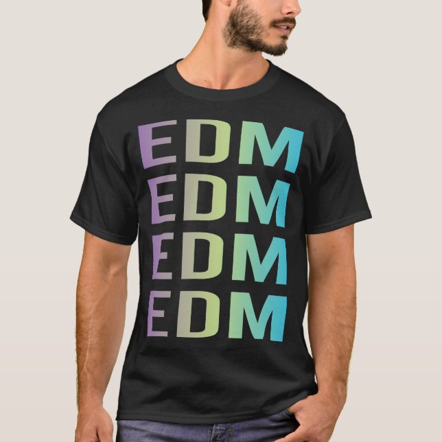 Lila Blå EDM T Shirt (Framsida)
