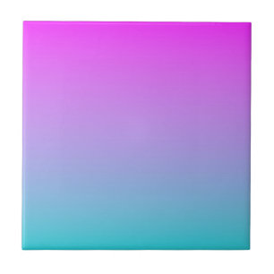 Lila Blå Gradient Kakelplatta