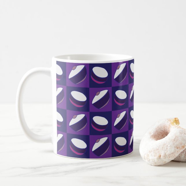 Lila Blå Kokkärl Kök  Kaffemugg (Med munk)