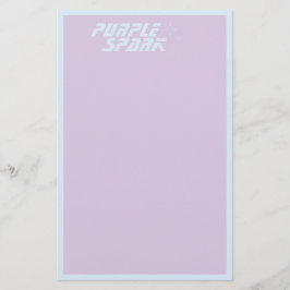 Lila Blå Liten Företag Brevpapper