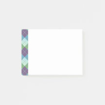 Lila Blå och Grön Argyle-stil Plaid