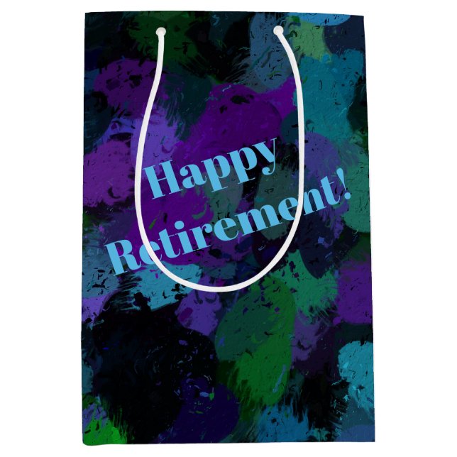 Lila, blå och svart Abstrakt (Framsidan)