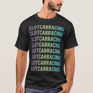 Lila Blå Slot Car Racing Slotcar Slotcars T Shirt