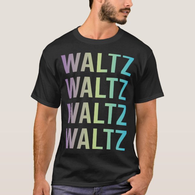 Lila Blå Vals T Shirt (Framsida)