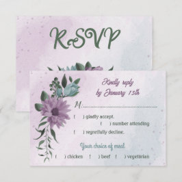 lila blåa blommor botaniskt måltidsval OSA kort