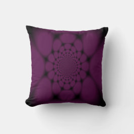 Lila Black Butterfly Petal Kudde