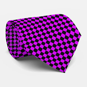 Lila Black Diamond Checker Mönster Slips