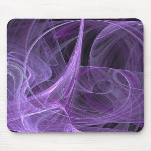 Lila & Black Fractal Mousepad Musmatta