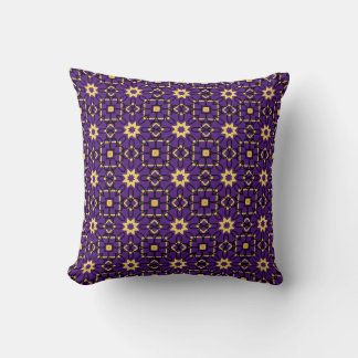 Lila Black Guld Geometric Accent Pillow Kudde