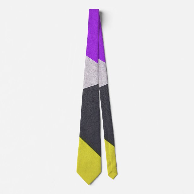 lila Black gult mönster Slips (Framsida)