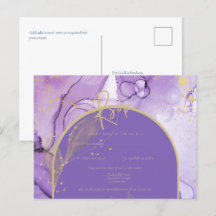 Lila Bläck Lavender och Guld Lila Bröllop OSA
