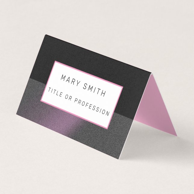 Lila Black Luxury Visitkort (Framsida)