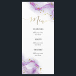 lila bläck Meny<br><div class="desc">anpassad meny</div>