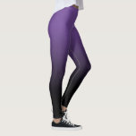 Lila Black Ombre Leggings<br><div class="desc">En enkel mönster,  övertoning färg tonade från lila till svart.</div>