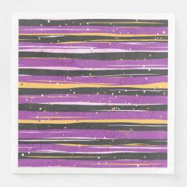 LILA BLACK ORANGE HALLOWEEN RAND PAPPERSSERVETT