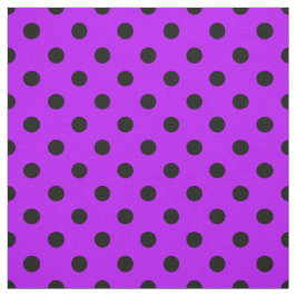 Lila Black Polka dots Textile Tyg