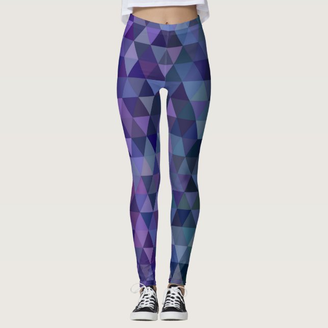 lila bläckhaltig triangel leggings (Framsida)