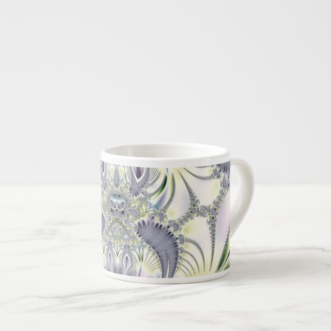 Lila blad espressomugg (Framsida höger)