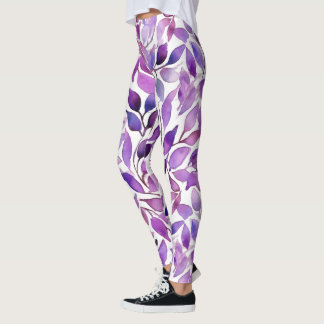 Lila blad leggings