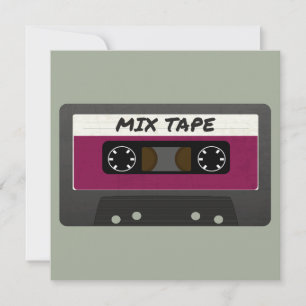 Lila-blandat band - 80- och 90-talsformat med Retr