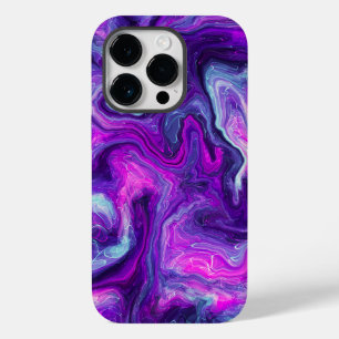 Lila, blått, Rosa Marble Art