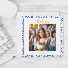 Lila: Blåviolett födelsedag Tack Kort