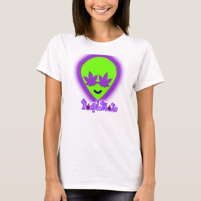 Lila BlaZe tyedye-förstaskjorta T-shirt (Framsida)
