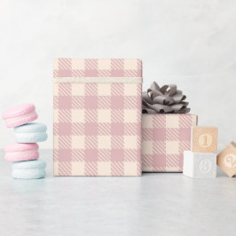 lila blek lila lavendel gingham rutig randig presentpapper