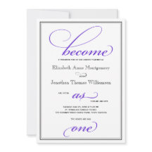 Lila blir en enda inbjudan till kristligt bröllop