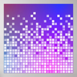 Lila Blocks Poster