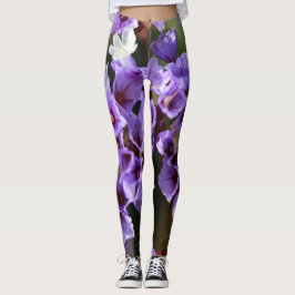 Lila Blombalkar Leggings
