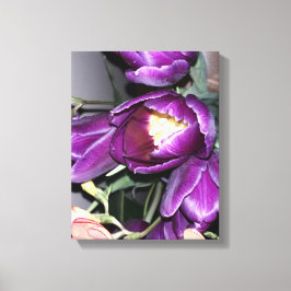 Lila blomma canvastryck