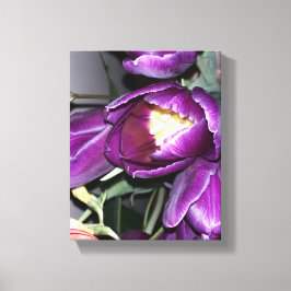 Lila blomma canvastryck