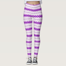 lila blomma leggings