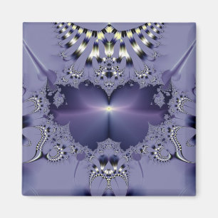 Lila blomma magnet