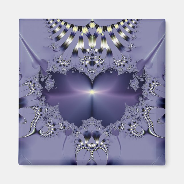 Lila blomma magnet (Framsidan)