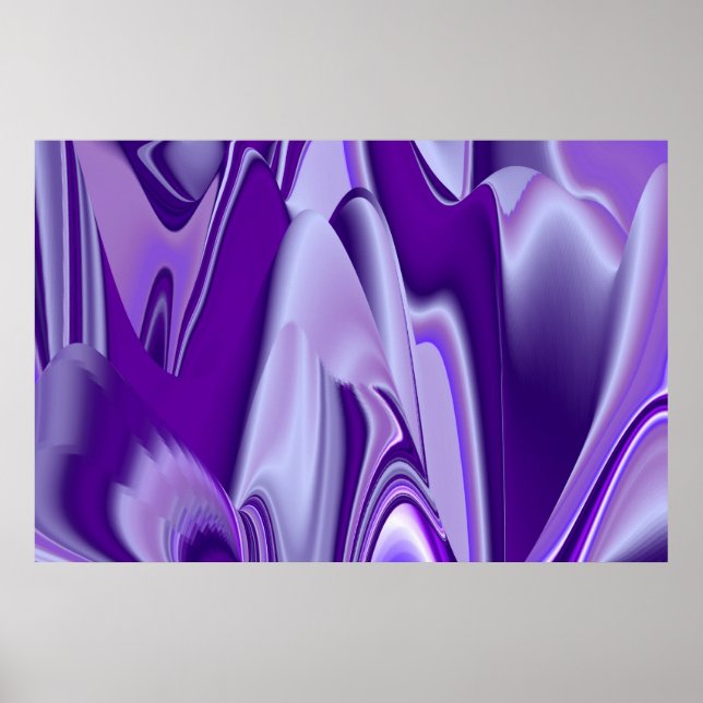 Lila Blomma Regnbågsdrömmar Poster (Framsidan)